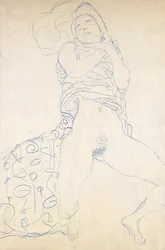 Nu; Halbakt, 1913
