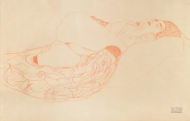 Figura seminua reclinada a masturbar-se, 1912-1913