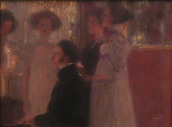 Schubert no piano Sketch, 1896.