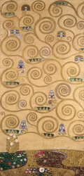Esboços para o Friso do Palais Stoclet em Bruxelas, Bélgica (aguarela e lápis sobre papel)