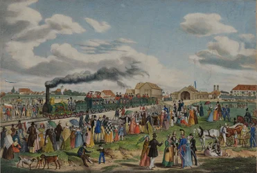 Abertura da ferrovia Munique-Augsburg em 1º de setembro de 1839, 1839.