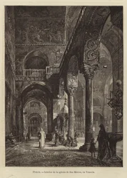 Interior da Basílica de São Marcos em Veneza