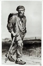 Jean Valjean, ilustração de «Les Misérables», de Victor Hugo (1802-85), 1862