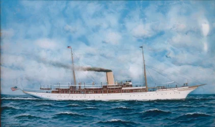 Barco ancorado no Sena
