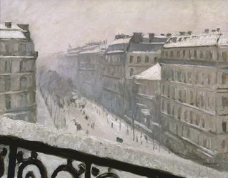 Boulevard Haussmann na neve, 1879 ou 1881
