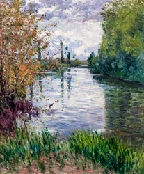 Le petit bras de la Seine en automne, ca. 1890 (óleo sobre tela)