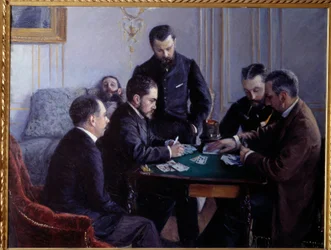 A parte besigue. Pintura de Gustave Caillebotte (1848-1894)