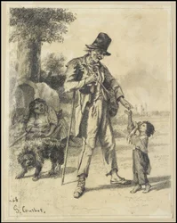 Esmola de um mendigo em Ornans, 1868