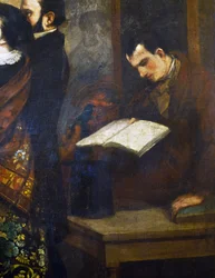 Charles Baudelaire, detalhe do atelier The painter