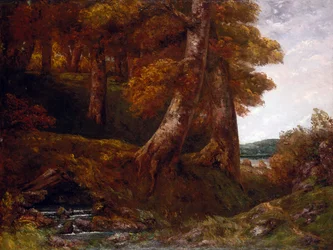 Entrando na Floresta, c.1855 (óleo sobre tela)