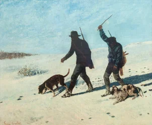 Caçadores furtivos na neve