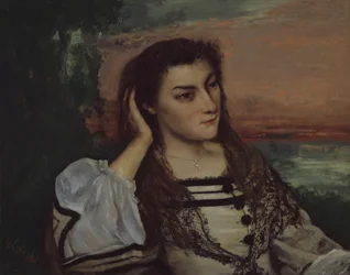 Retrato de devaneio de Gabrielle Borreau, 1862.
