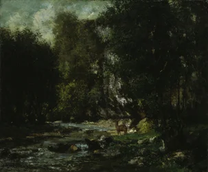 O riacho de Les Puits-Noir, c. 1855.