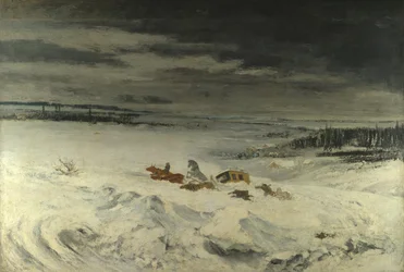 A diligência na neve, 1860