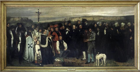 O funeral em Ornans - de Gustave Courbet, Musée d