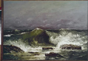 A onda Pintura de Gustave Courbet