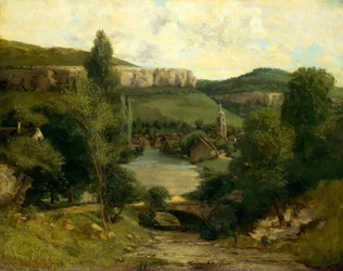 Vista de Ornans, provavelmente em meados da década de 1850