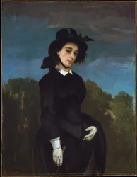 Mulher em traje de equitação (L