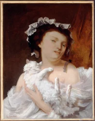 Mulher com um gato, 1864