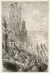 Na cidade da condessa da fonte, de histórias dos dias do rei Arthur por Charles Henry Hanson, pub.1898