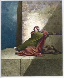 Baruch - Baruch ben Neria - Gravura da "The Dore Bible" de Gustave Dore (1832-1883)