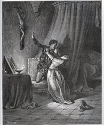 Don Fernand declara sua paixão a Dorothee - de “Don Quixote de la Mancha” de Miguel Cervantes