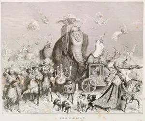 Pele de burro, ilustração para Contos de Fadas Completos de Charles Perrault (1628-1703), de Gustave Dore (1832-1883)