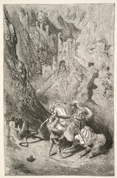 No caminho para a capela verde, de histórias dos dias do rei Arthur por Charles Henry Hanson, pub.1898