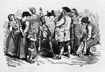 A indução de Dom Quixote, ilustrada por Gustave Dore