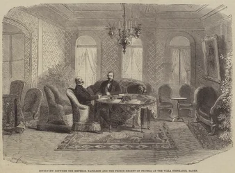 Entrevista entre o Imperador Napoleão e o Príncipe Regente da Prússia na Villa Stephanie, Baden