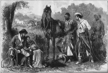 Exposição Mundial de 1878 em Paris: Gaúchos sul-americanos no Jardin d