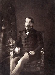 Louis Napoleon Bonaparte (1808-1873) futuro imperador Napoleão III, aqui como primeiro presidente da república francesa, foto de Gustave Le Gray