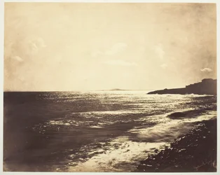 Mediterrâneo com o Monte Agde, 1857.