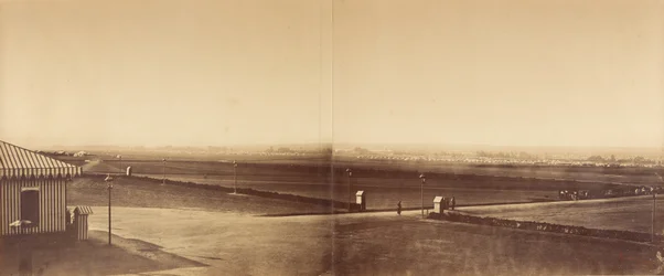 Panorama do Campo de Châlons (seis fotografias em três quadros)