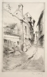 A rue de lecole em Troyes, 1902.