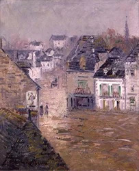 Fine Rain, Pont Aven, c.1922 (óleo sobre tela)