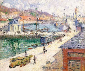 O porto de Fecamp, 1924