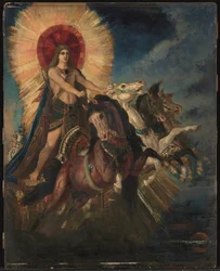 O carro de Apolo ou Phoebus-Apollo (óleo sobre painel)