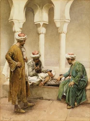 Árabes jogando xadrez