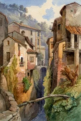 Lucca, Toscana, Itália, 1850.