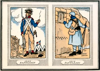 "É ajoelhar-se à sua frente" dizem os nossos generais entusiastas dos seus Cabeludos. 1914-1917 (gravados)