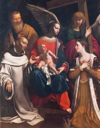 Sagrada Família com St Bruno e St Elizabeth ou Purificação