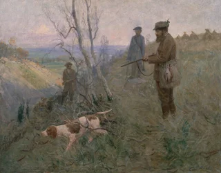 A caça (óleo sobre tela)