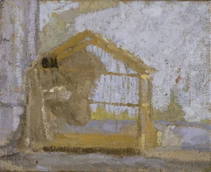 A Birdcage (óleo sobre tela)