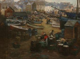 Embalagem de peixe, St. Ives, c.1910