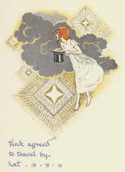 Peter Pan e Wendy: A Sininho concordou em viajar de chapéu (cor litho)