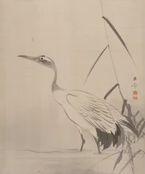Guindaste entre juncos, 1887-92.