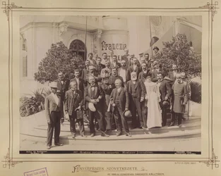 Exposição do Milénio, jornalistas - Budapeste XIV Fortepan 82827
