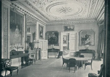 A sala de jantar do Queens na Osborne House, c1899, 1901