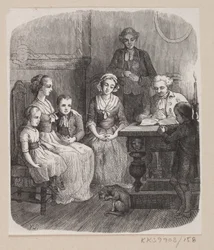 Ilustração para "Tudo no seu devido lugar" em H.C. Andersen, "Contos de fadas e histórias", Volume 2